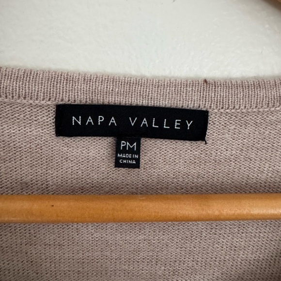Napa Valley Cozy Beige Scoop Neck Knit High Low Sweater - Picture 5 of 8